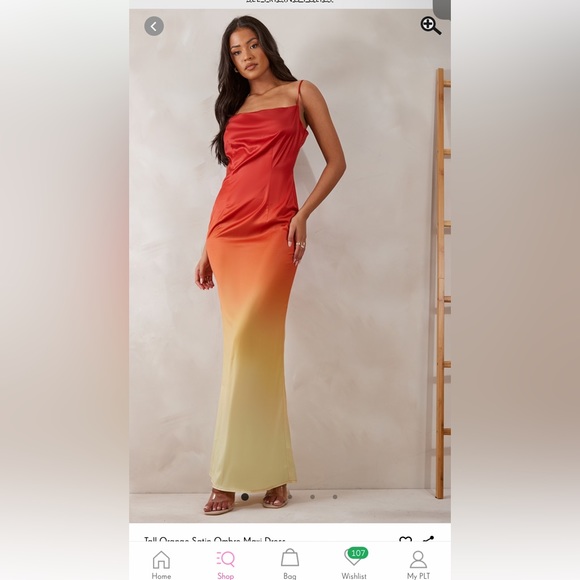 Tall orange ombré maxi dress - Picture 3 of 3